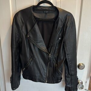 Topshop faux leather jacket